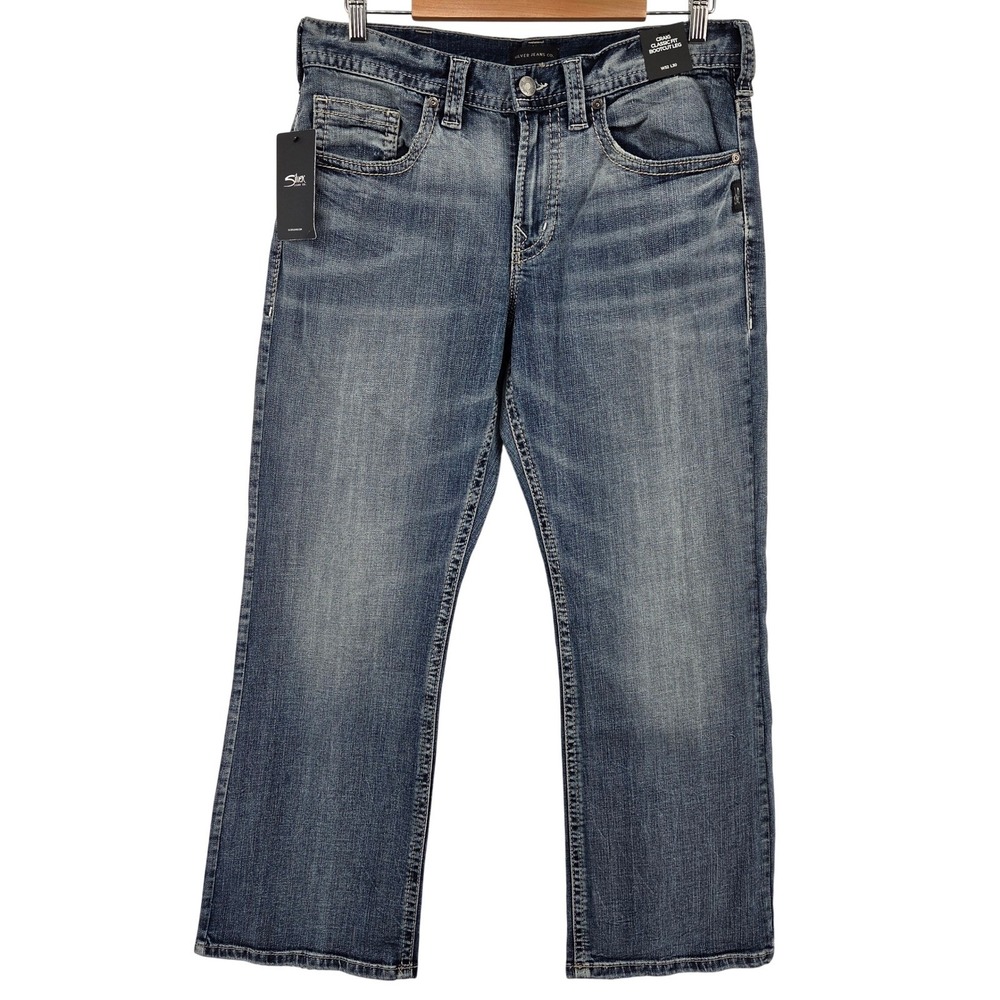 Silver Jeans Craig Bootcut Jeans 32/30 Indigo Classic Fit‎ Stretch Denim